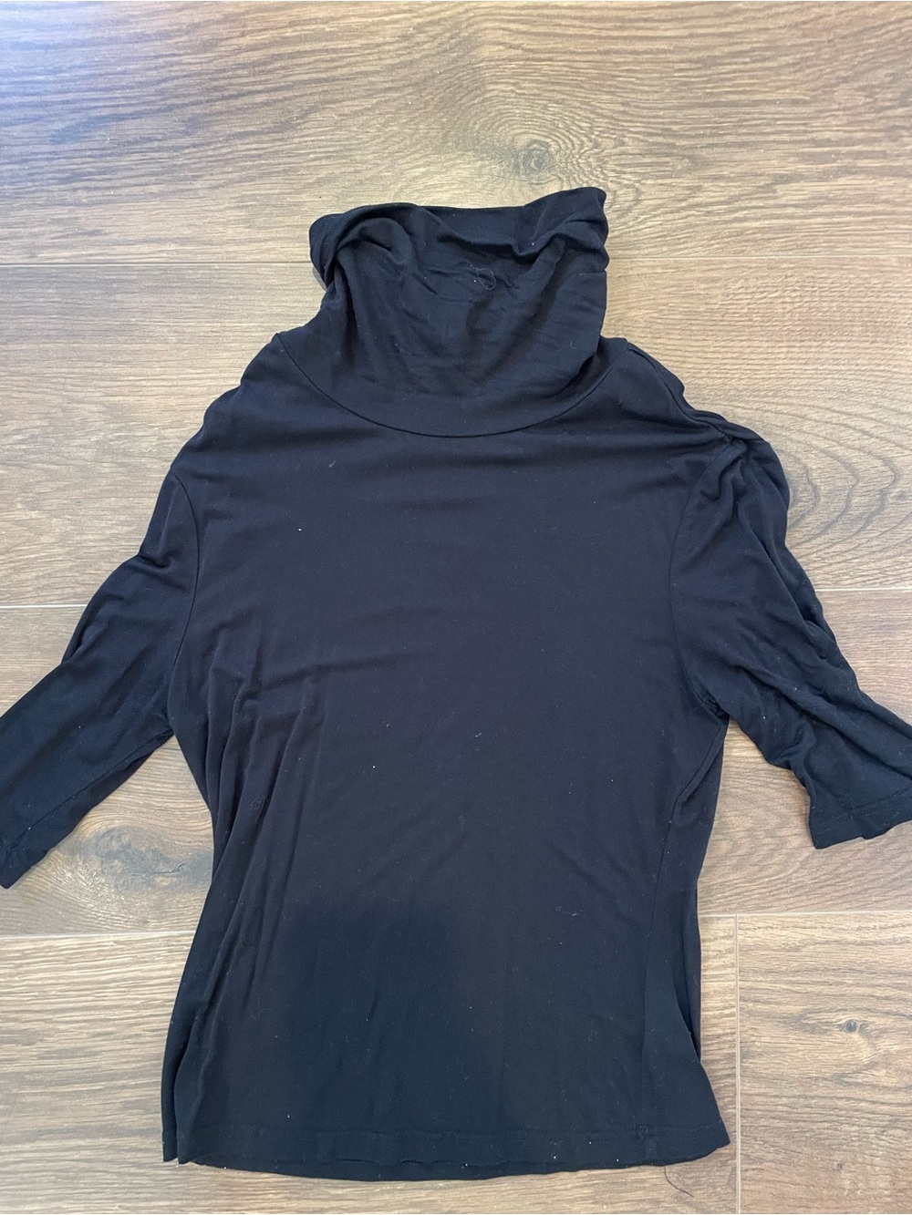 Business Casual Black Turtleneck/Mockneck Top